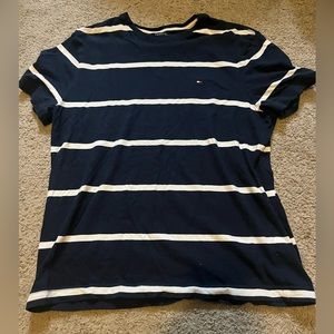 Navy blue striped Tommy Hilfiger tee